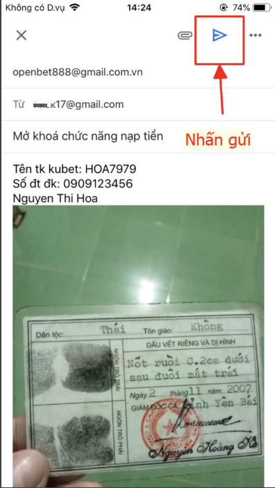 Mở khóa nạp tiền Kubet - Hướng dẫn chi tiết 8 Cập nhật lại giấy tờ tùy thân
